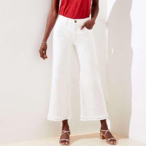 Loft Wide Leg Crop Jeans